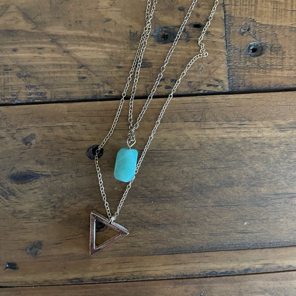 🌟FREE W $20 PURCHASE - Stone & Charm Necklace Set